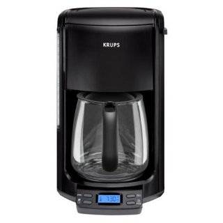 Krups FME214 Programmable 12 Cup Coffee Maker with Glass Carafe and 