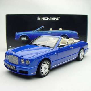 18 Minichamps Bentley Azure 4 Door LHD 2006 Metallic Blue  