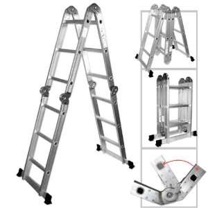 Combination 12 Ft Extended Multi fold Aluminum Ladder Combination with 