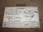 1962 Corvette Factory Original Owners Manual Seat Belt Card RARE Piece 