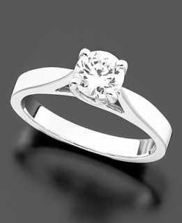 14k White Gold Diamond Certified Engagement Ring   Diamonds