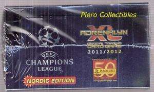 Champions League 2011 12 Adrenalyn XL Cards Nordic Box 50 Packs Panini 