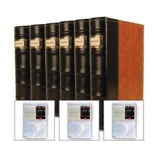 DVD Storage Binders w/ 3 Inserts   360 Discs (Brown)  