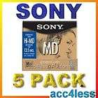 sony mdw 80pl 5 pack premium gold 80 minute mini discs md hi md himd 