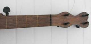 EARLY Antique Flush Inlaid Boxwood Fret 5 String Banjo  