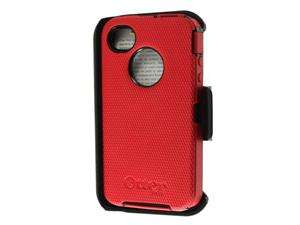 Otterbox Defender Case for Iphone 4s (Red Silicone & Black Plastic).