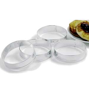 EGG MUFFIN RINGS COOKING FOOD STACK PREP MOLDS SET 4 028901037758 
