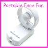 New White Battery Necklace Portable Fan/ HAND HELD SAFE  