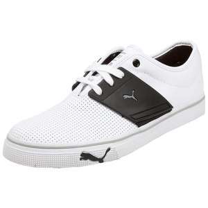 PUMA MENS EL ACE Leather shoes white new LEATHER LACE STRAP LOW 