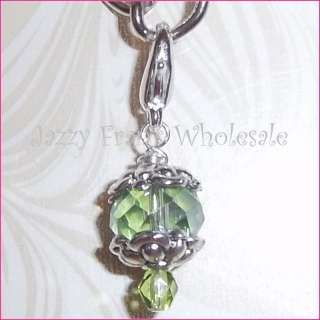   Crystal Clip On Charm SP Fits Traditional Link Bracelets(D257)  