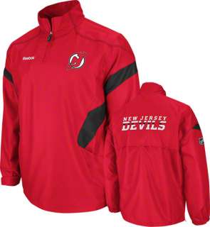 New Jersey Devils Red Center Ice 1/4 Zip Hot Jacket  