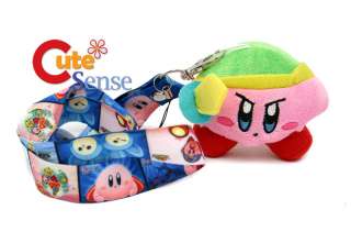 Nintendo Kirby Adventure 2 Plush&Phone Strap Lanyard *  
