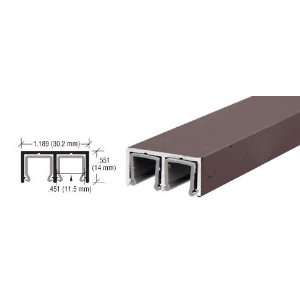 CRL Dark Bronze Aluminum Plastic Lined Double Upper Channel by CR 