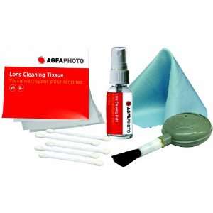  AGFA 5 Pieces Lens Cleaning Kit with Fluid, Blower Brush, Lens 