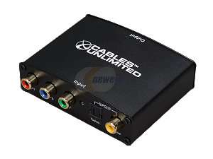   Pro A/V Series Component Video & Audio to HDMI (YPbPr + Coaxial Audio