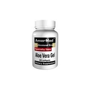 Aloe Vera Gel by AmerMed, 60 Softgels (2 BOTTLES)