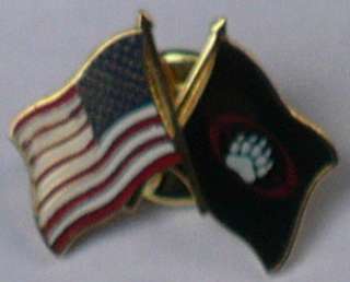 Blackwater USA Worldwide US Flag lapel pin bw NEW RARE  