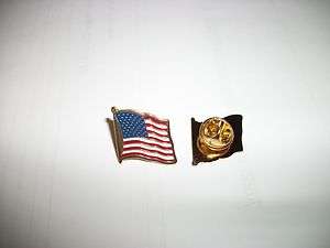 100** USA  American Flag Lapel Pins     