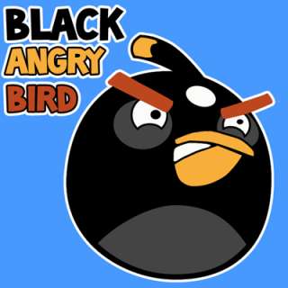 BRAND NEW~~Black Angry Birds Mascot   Perfect for game addicts or 