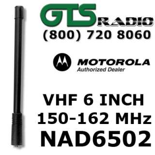 OEM MOTOROLA NAD6502 6 INCH VHF ANTENNA FOR CP200 RADIO  