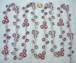 Vintage Antique Border Sari Trim Lace CURTAIN DRAPES  