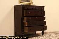 an authentic 1840 s empire period east coast furniture chest or 