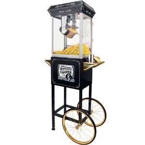  FunTime 8oz Black Popcorn Popper Machine Maker Cart Vintage 