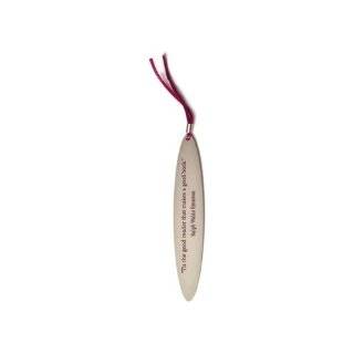 Bookmark quote silver oval emerson