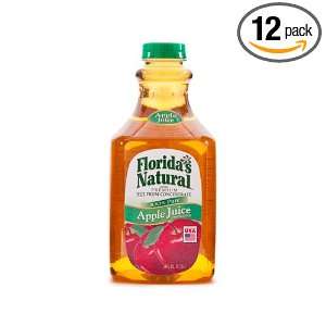 Floridas Natural Apple Juice, 16 Ounce Bottles (Pack of 12)  