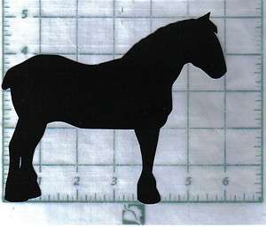 Clydesdale Horse silhouette applique for quilt top kit  