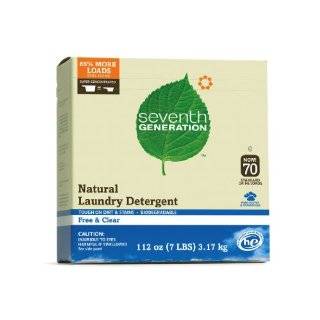 Seventh Generation Powder Laundry Concentrated, Free and Clear, 112 