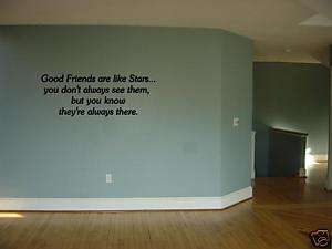 Good Friends are Like StarsVinyl Wall Art Decal  