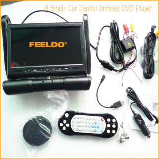 Beige Car Central Armrest DVD Player+8.5 TFT LCD Monitor + USB/SD/FM 