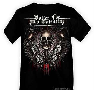 Bullet For My Valentine Skull Blade rock T Shirt XXL 2XL NWT  