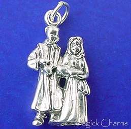 Sterling Silver .925 PRIEST BAPTIZING BABY 3D Baptism Charm  