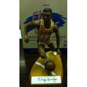  Elgin Baylor Signed Salvino Lakers Figurine JSA COA   NBA 