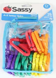 New Sassy 26 PC A Z Letter Links Baby Toy  