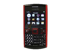    Unnecto EDGE Black / Red Unlocked Cell Phone w/ Dual Sim