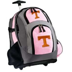  Rolling Backpack Deluxe Pink Tennessee Vols Logo   Backpacks Bags 