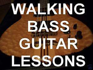 Walking Bass Guitar Lessons Country Rock Blues DVD  