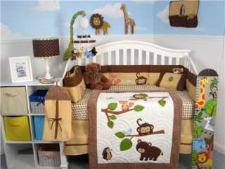 Boutique Forest Playground Baby Crib Bedding Set 10 pcs  
