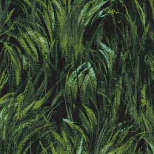 GREEN MEADOW GRASS LANDSCAPE PRT~ Cotton Quilt Fabric  