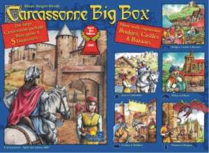 Carcassonne Big Box 3 Board Game   Main + 5 Expansions  