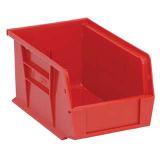 12x Red QUS221 Plastic Pick Bins 5Hx6Wx9 1/4D Storage Containers 