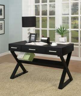 Black Art Deco Office Desk Vanity Table   FREE S/H  