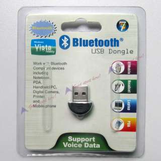 New Mini USB 2.0 Bluetooth V2.0 EDR Dongle Wireless Adapter For Laptop 