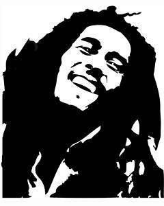 Bob Marley #1 sticker VINYL DECAL Reggae  