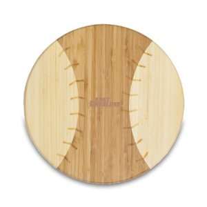 cutting board is a 12 round x 0.75 board made of eco friendly bamboo 