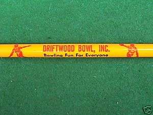 1950s Vintage Pencil Bowling Lanes Driftwood Bowl  