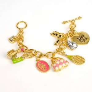    Juicy Couture Gold Charm Bracelet Wrist Chain Toys & Games